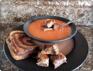 Tomato Soup & Grilled Cheese Croutons
